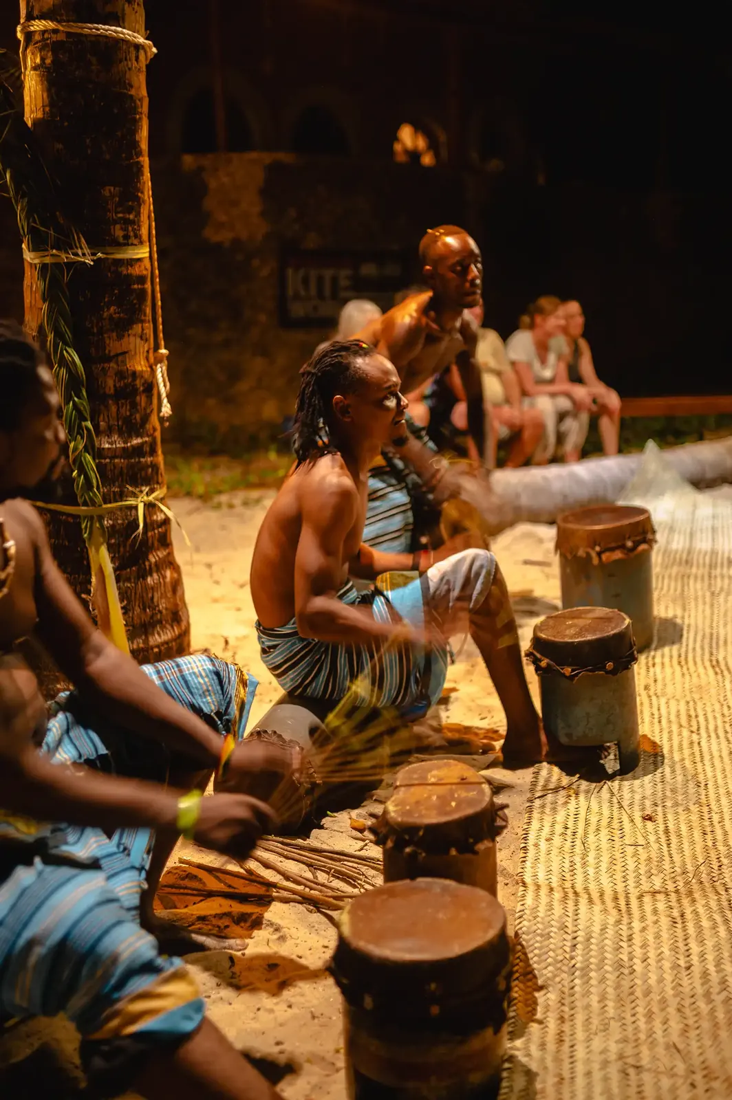 Drumming evening at the lodge