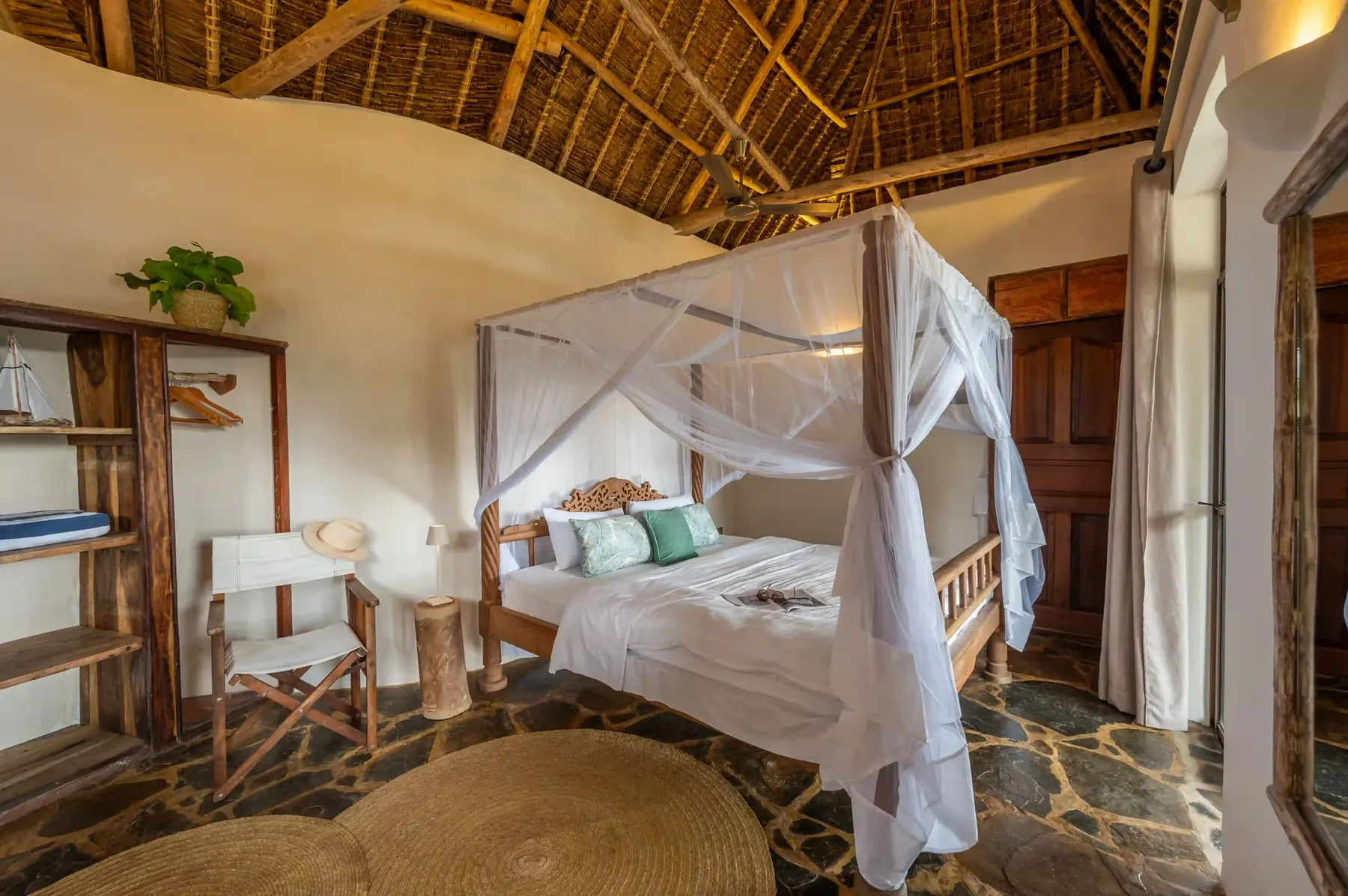 Coral House first floor room at Mwazaro Beach Lodge